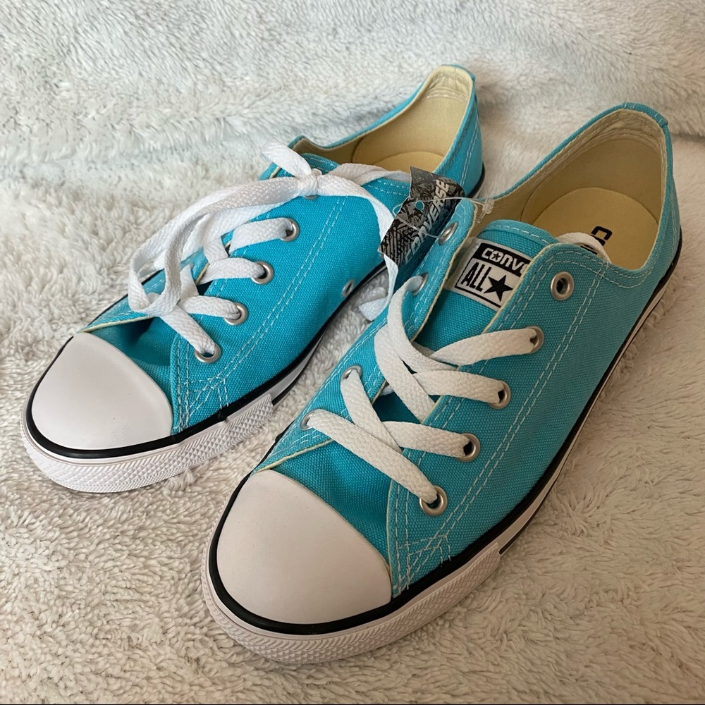 Teal Low Top Converse
